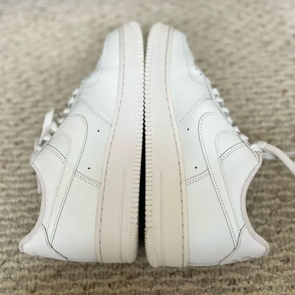 Men's Nike Air Force 1 '07 White Leather Sneakers